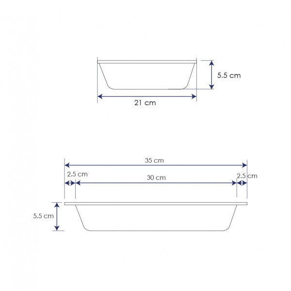 Asadera De Hierro Enlozada Azul 35 Cm