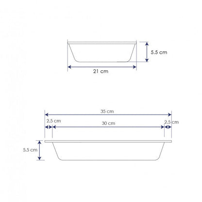 Asadera De Hierro Enlozada Azul 35 Cm