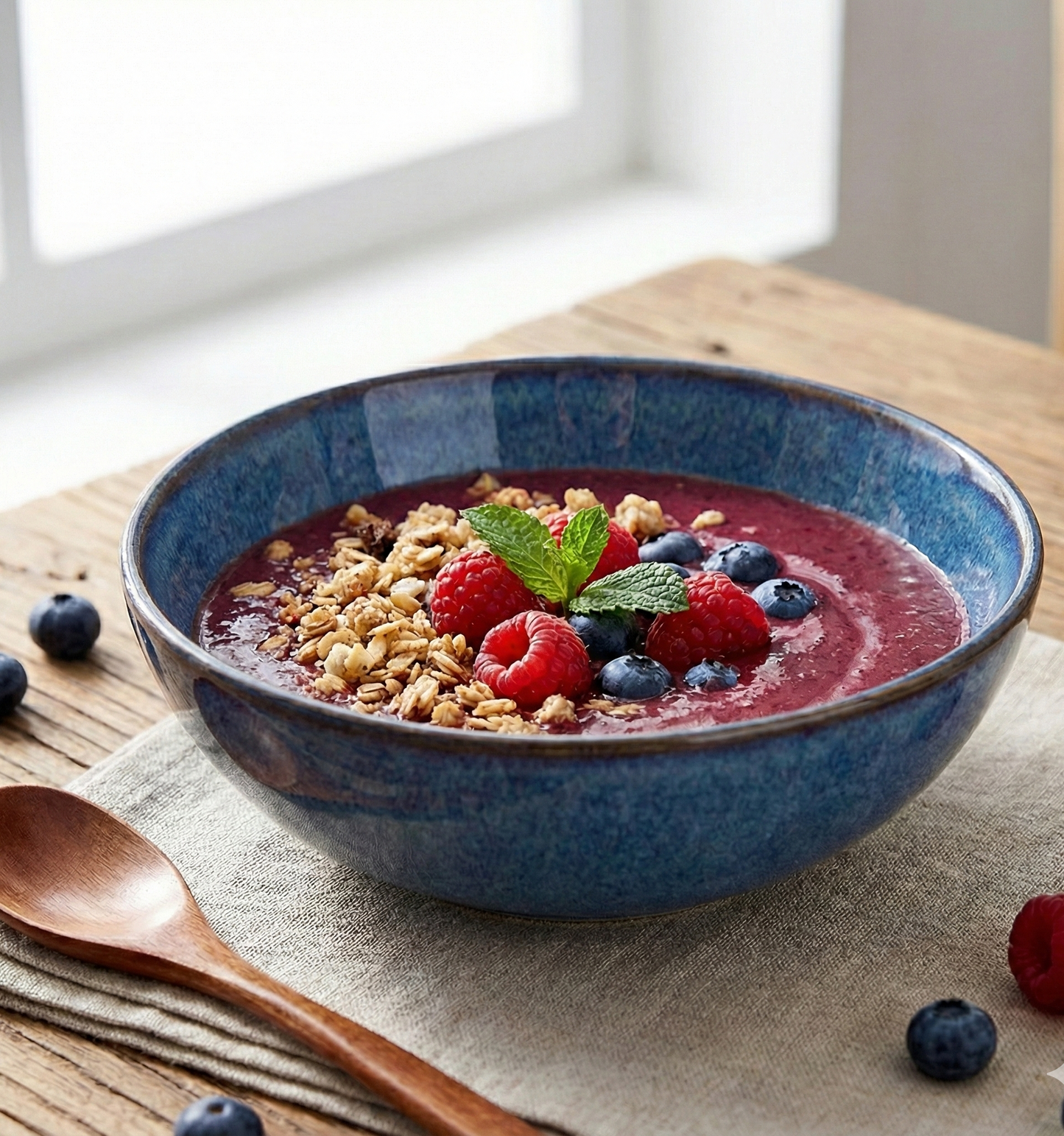 Set Vajilla 24 Piezas Cerámica Azul Línea Efes