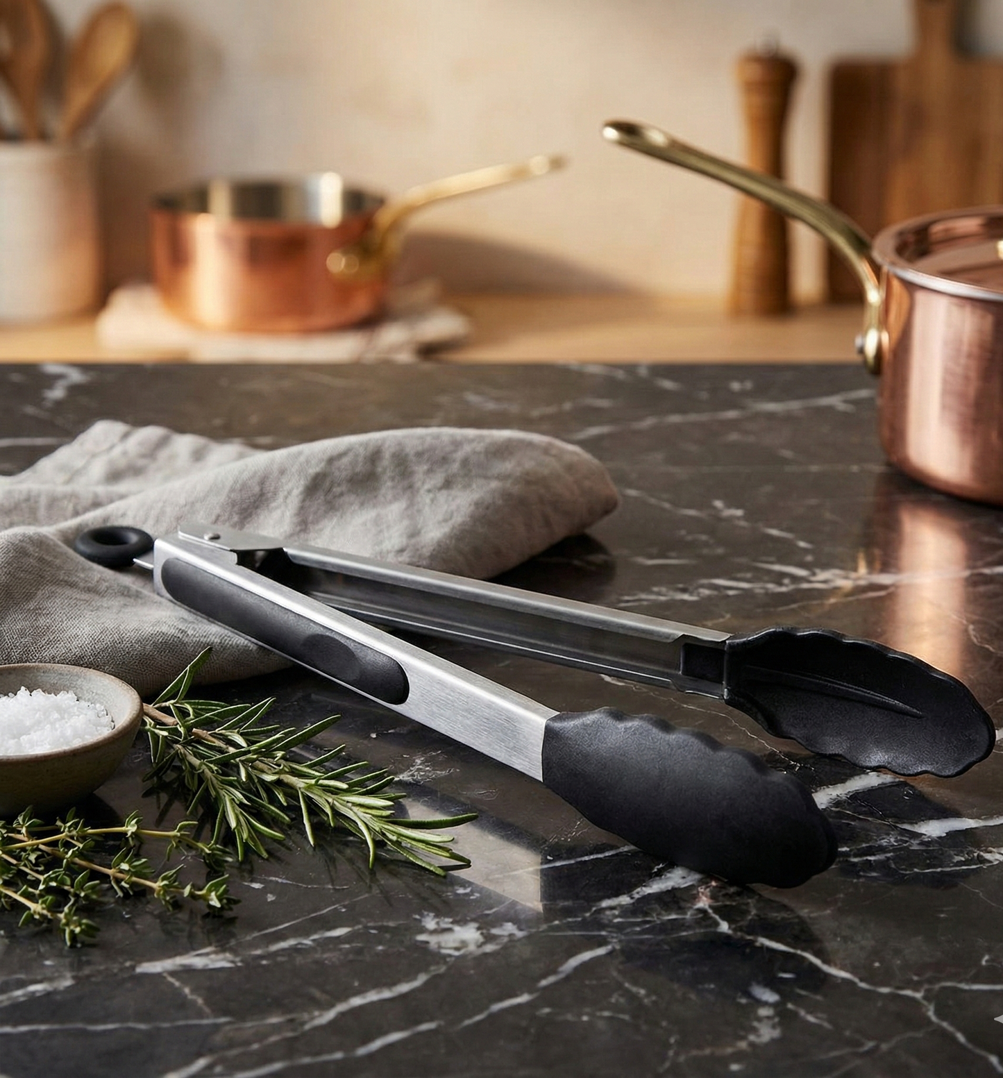 Pinzas de Cocina Acero & Silicona Premium – Ferél Essential 30 Cm