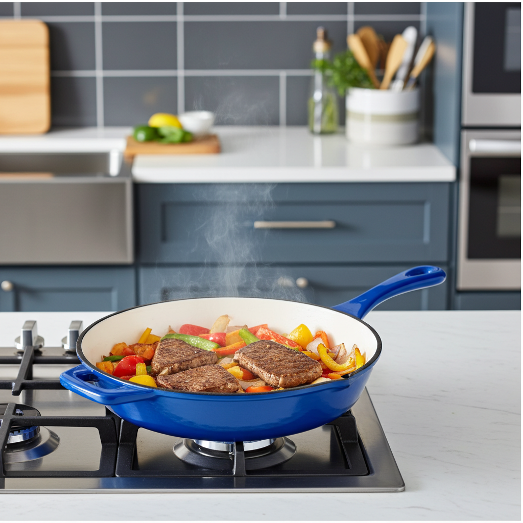 Sartén Hierro Azul Bleu Marseille Esmaltado 30 Cm