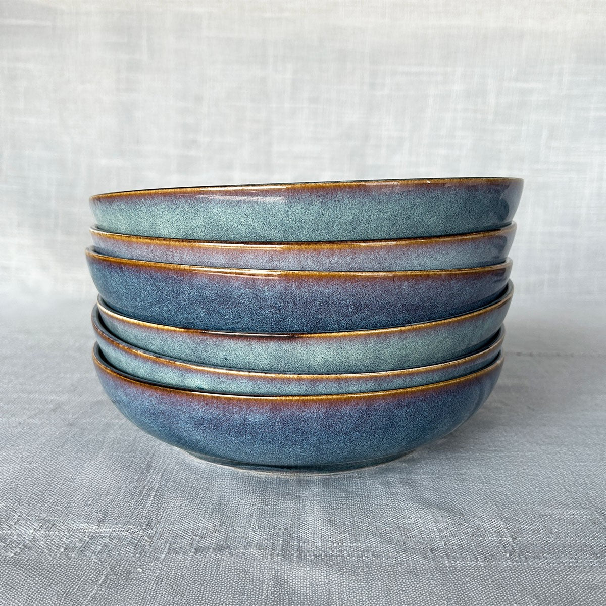 Set Vajilla 18 Piezas Cerámica Azul