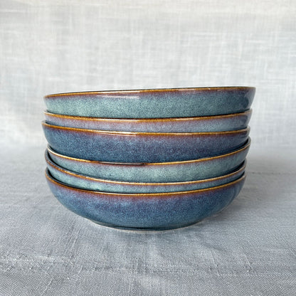 Set Vajilla 18 Piezas Cerámica Azul